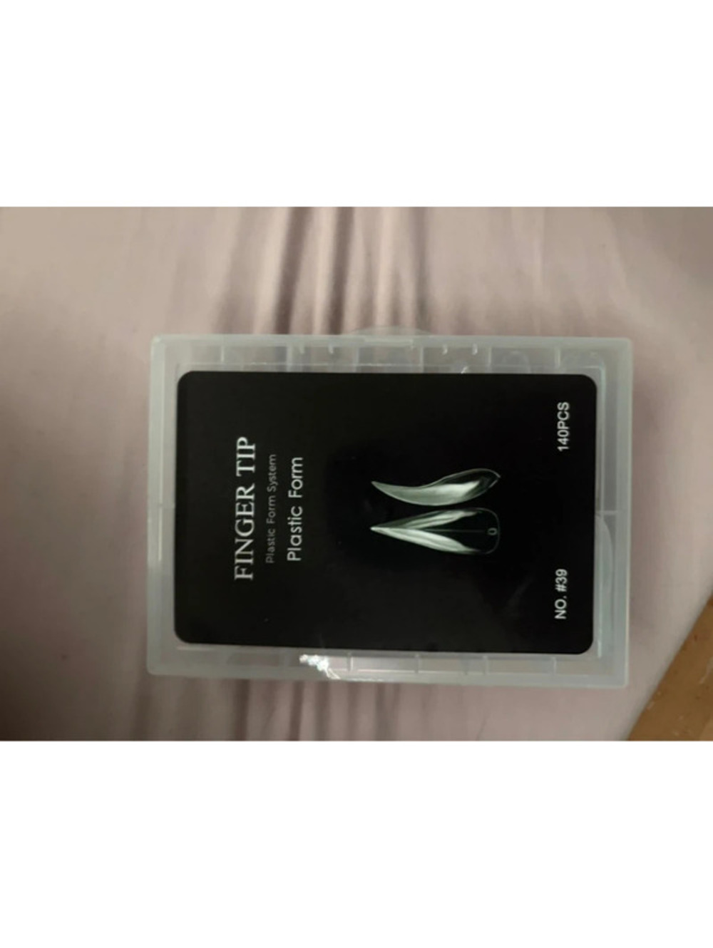 140pc Clear Curved Eagle Claw Stiletto Nail Tips No. 39 Full Cover False Nails
